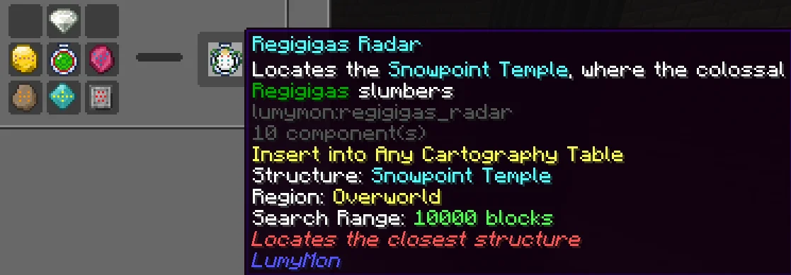 Craft the Regigigas Radar - Image 1